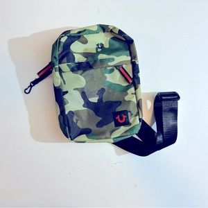 True religion camo shoulder bag